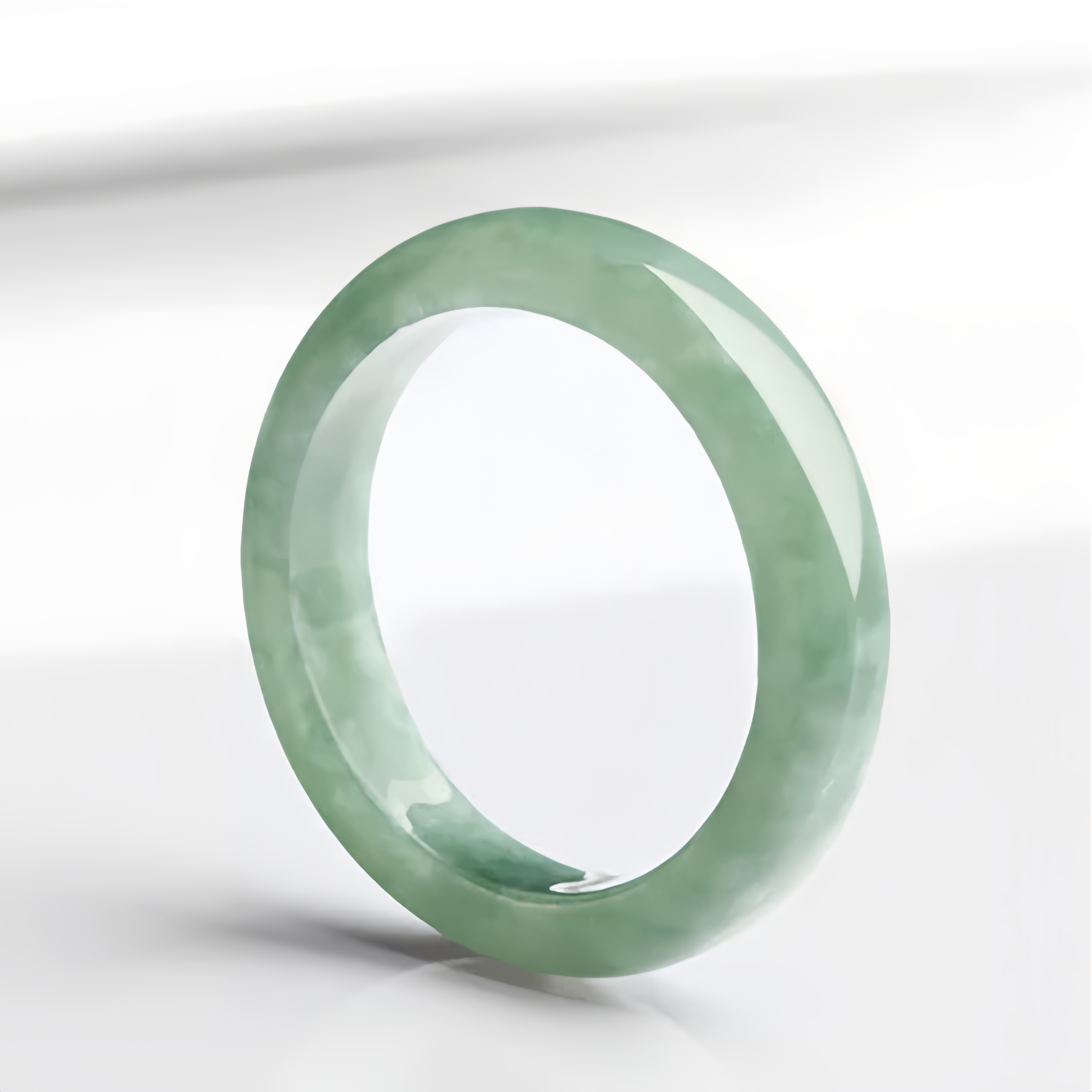 Natural Jade Wealth Ring Adjustable Feng Shui Jewelry - Handcrafted Gemstone Fengshui Ring for Women- EclatDoré