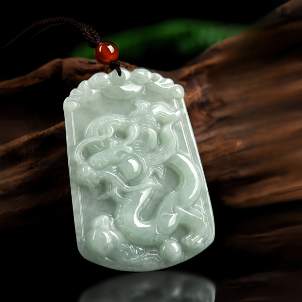 Handmade Natural Jade 12 Chinese Zodiac Abundance Amulet Pendant Necklace- EclatDoré