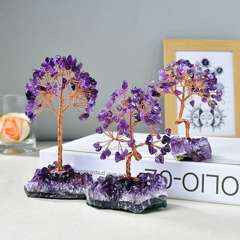 Calming the Mind - Amethyst Feng Shui Tree- EclatDoré