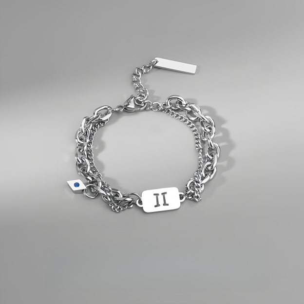 Titanium Steel 12 Zodiac Signs Peaceful Guardian Elegant Bracelet- EclatDoré