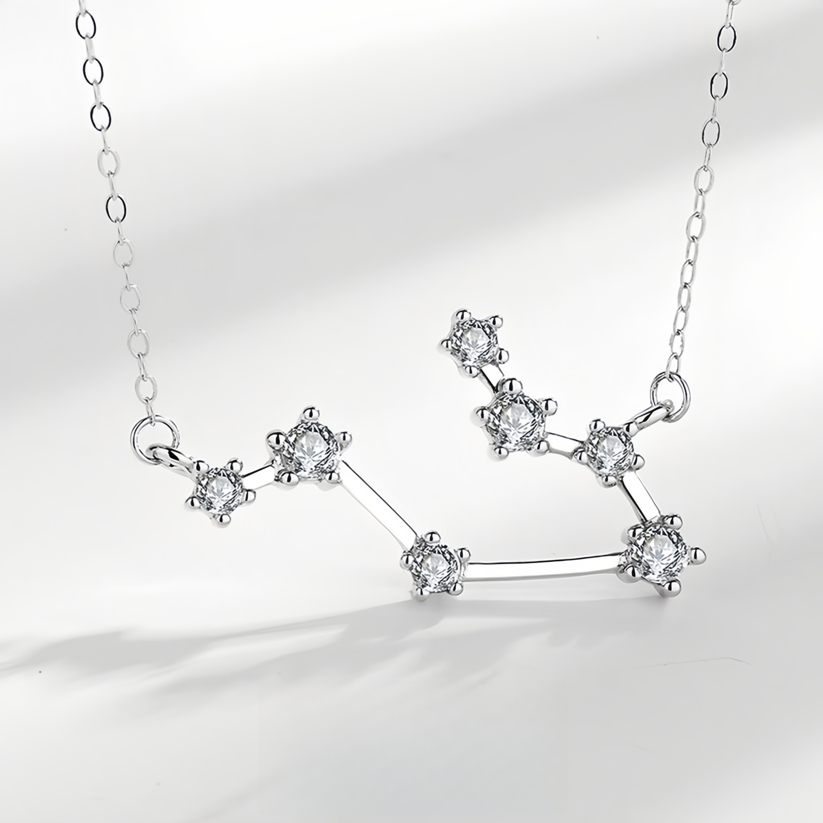 925 Sterling Silver Zodiac Astrological Blessing Pendant Necklace- EclatDoré