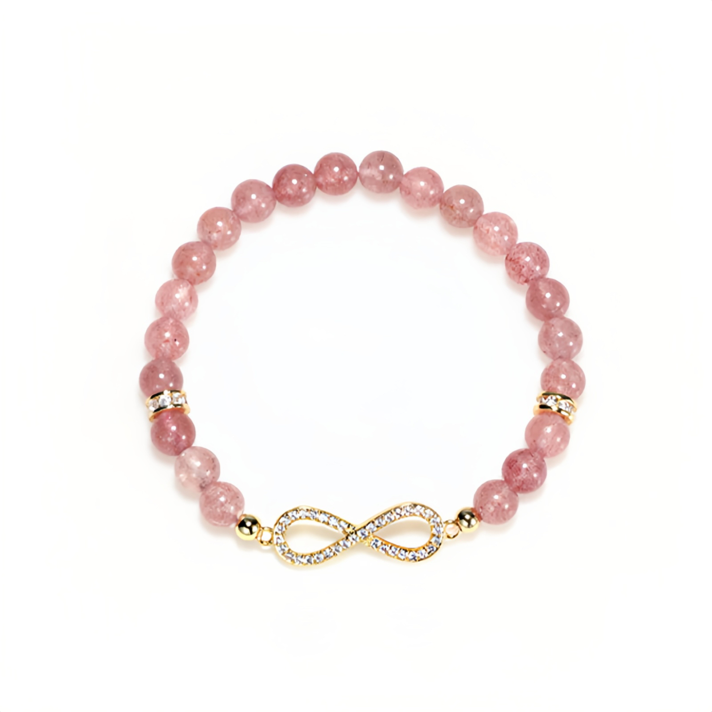 Natural Strawberry Quartz Positive Energy Healing Bracelet