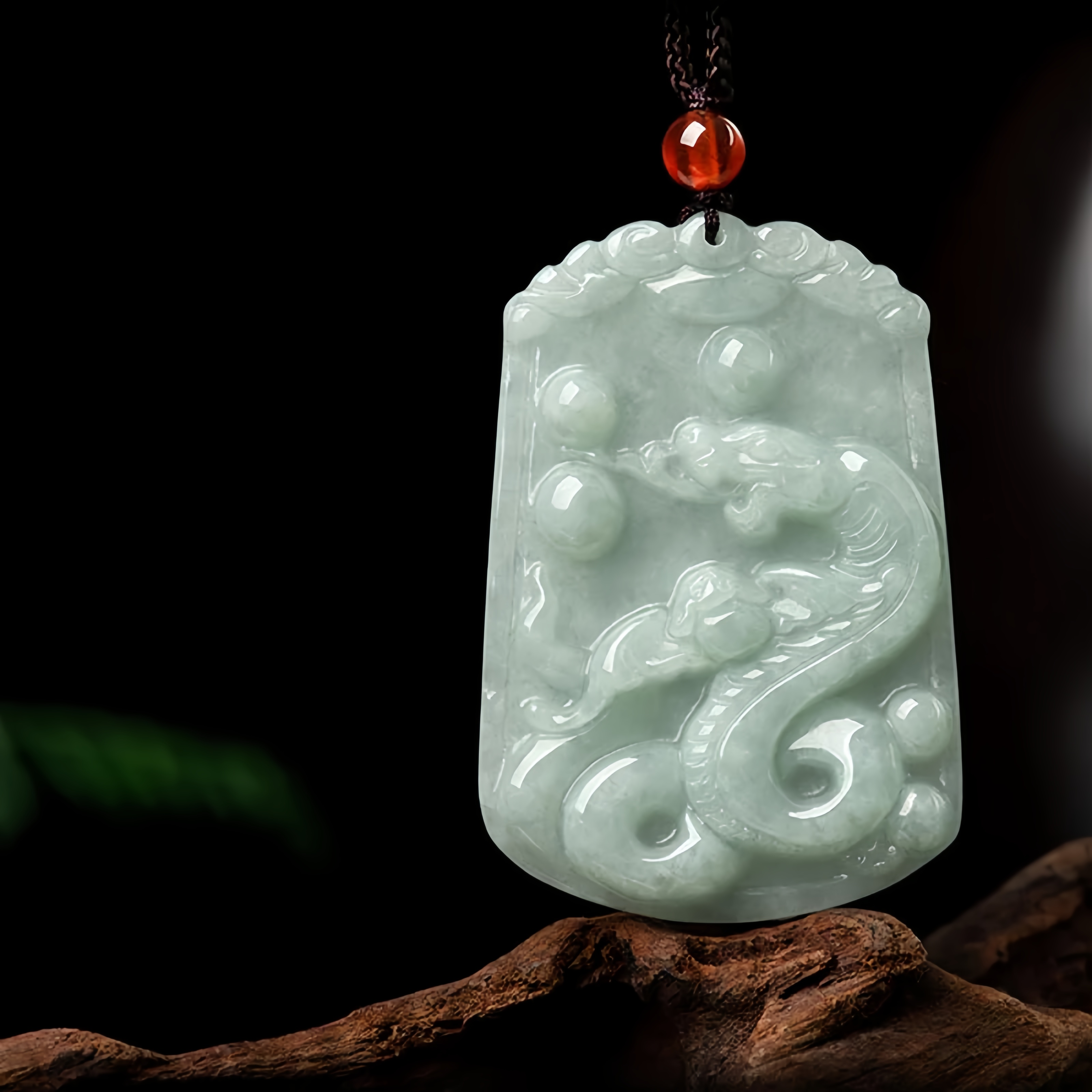 Handmade Natural Jade 12 Chinese Zodiac Abundance Amulet Pendant Necklace- EclatDoré