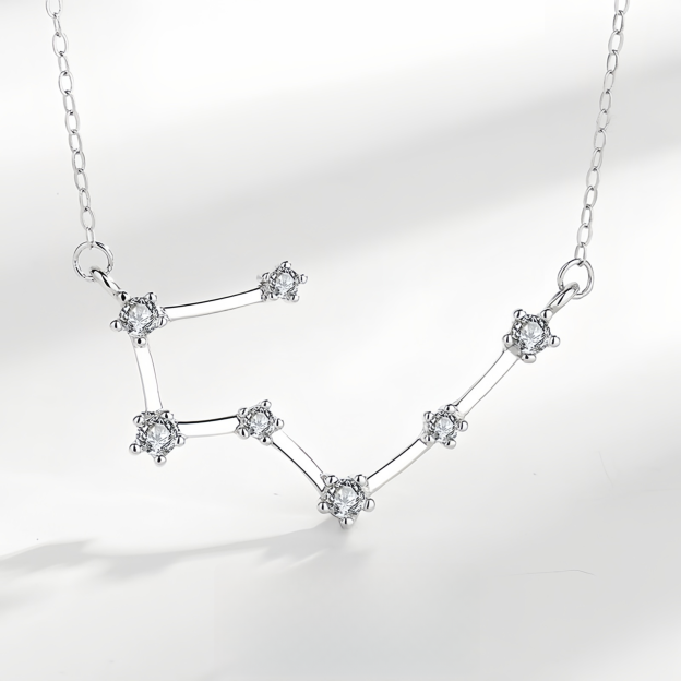 925 Sterling Silver Zodiac Astrological Blessing Pendant Necklace- EclatDoré