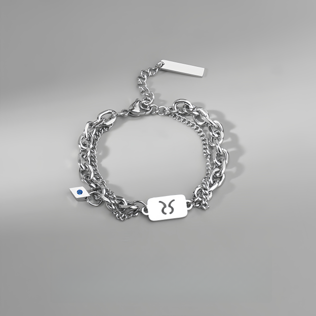 Titanium Steel 12 Zodiac Signs Peaceful Guardian Elegant Bracelet- EclatDoré