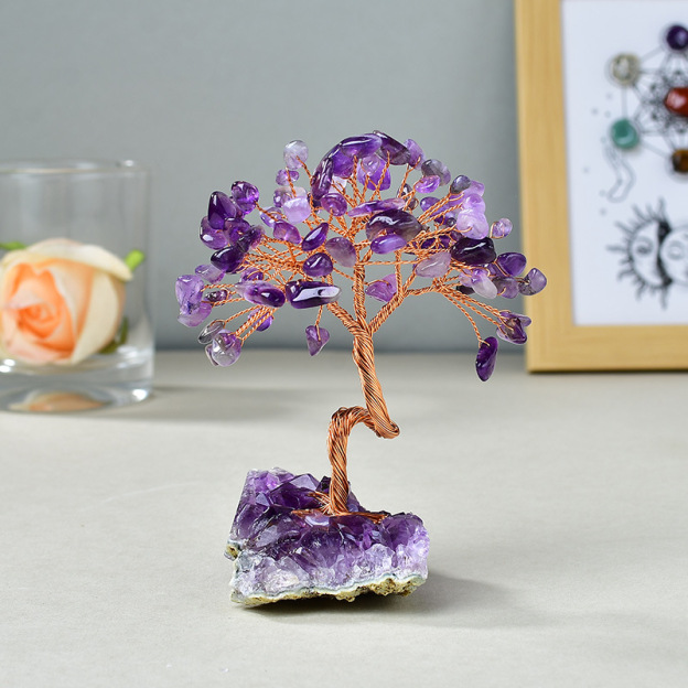 Calming the Mind - Amethyst Feng Shui Tree- EclatDoré