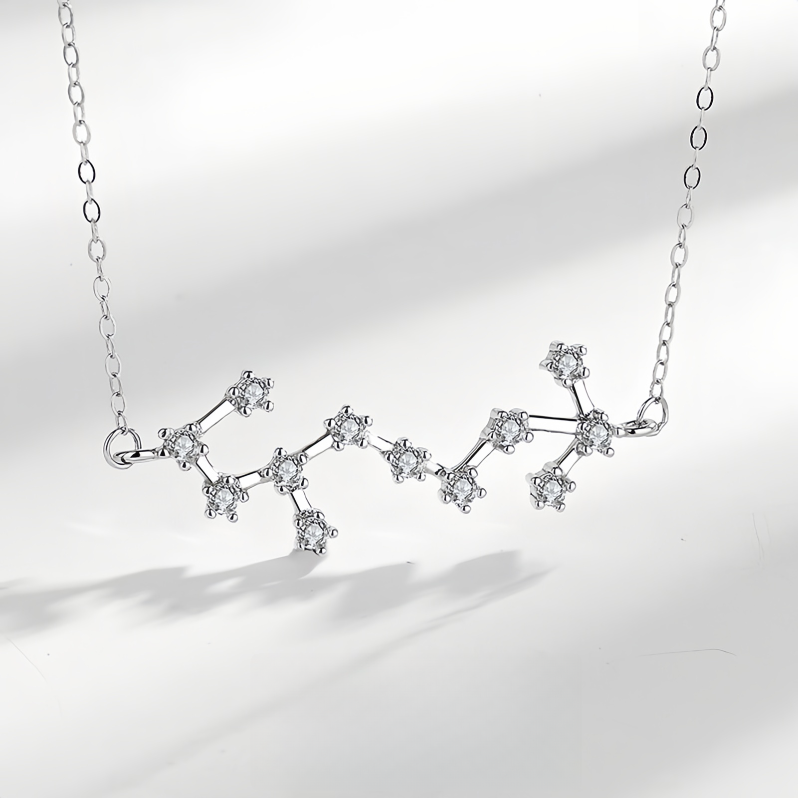 925 Sterling Silver Zodiac Astrological Blessing Pendant Necklace- EclatDoré