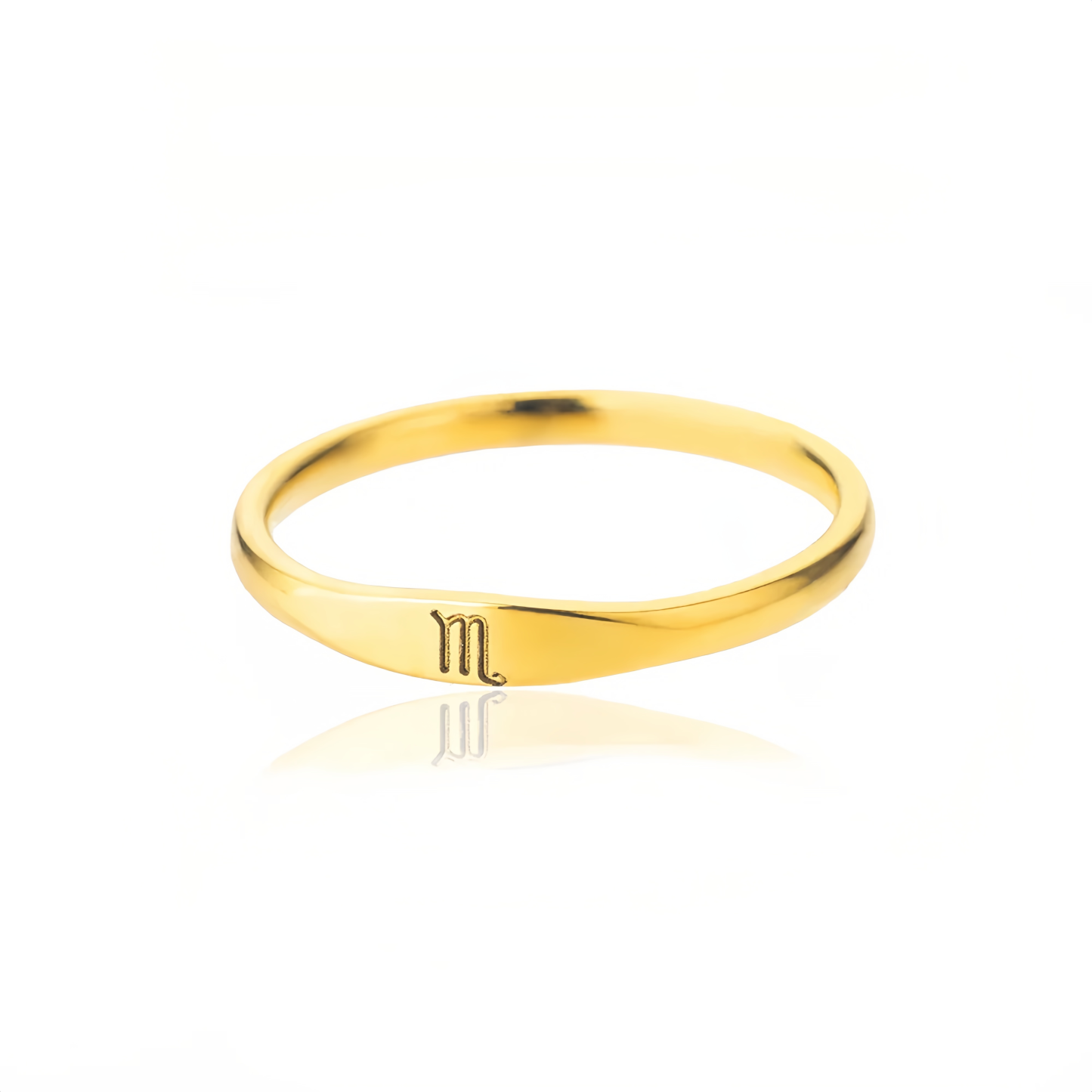 14K Gold Plated Stainless Steel Zodiac Ring - Perfect Golden Astrology Jewelry Gift for Star Lovers- EclatDoré