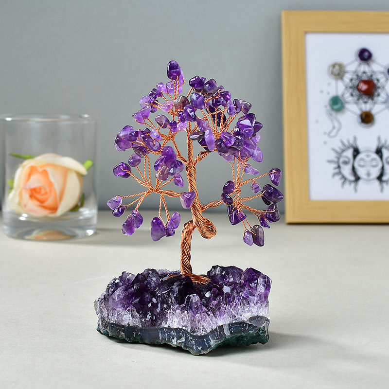 Calming the Mind - Amethyst Feng Shui Tree- EclatDoré