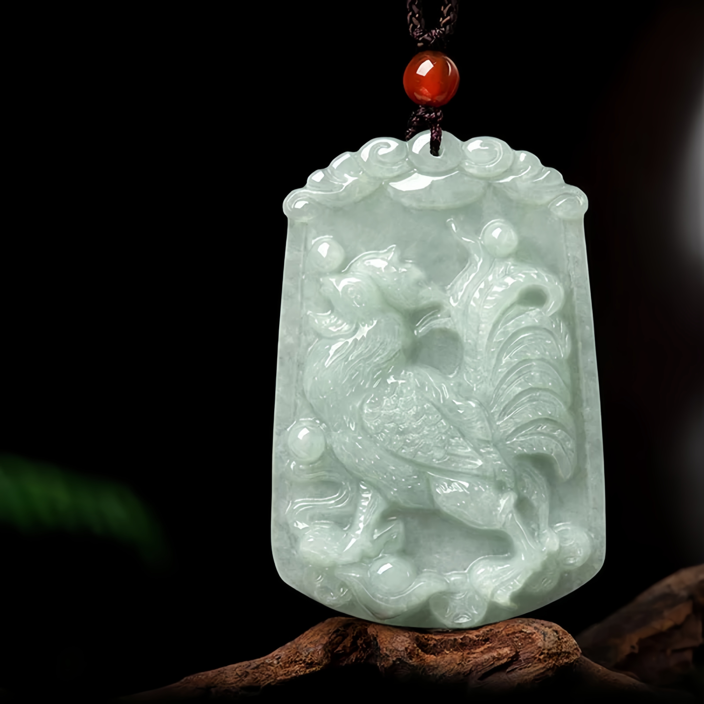 Handmade Natural Jade 12 Chinese Zodiac Abundance Amulet Pendant Necklace- EclatDoré