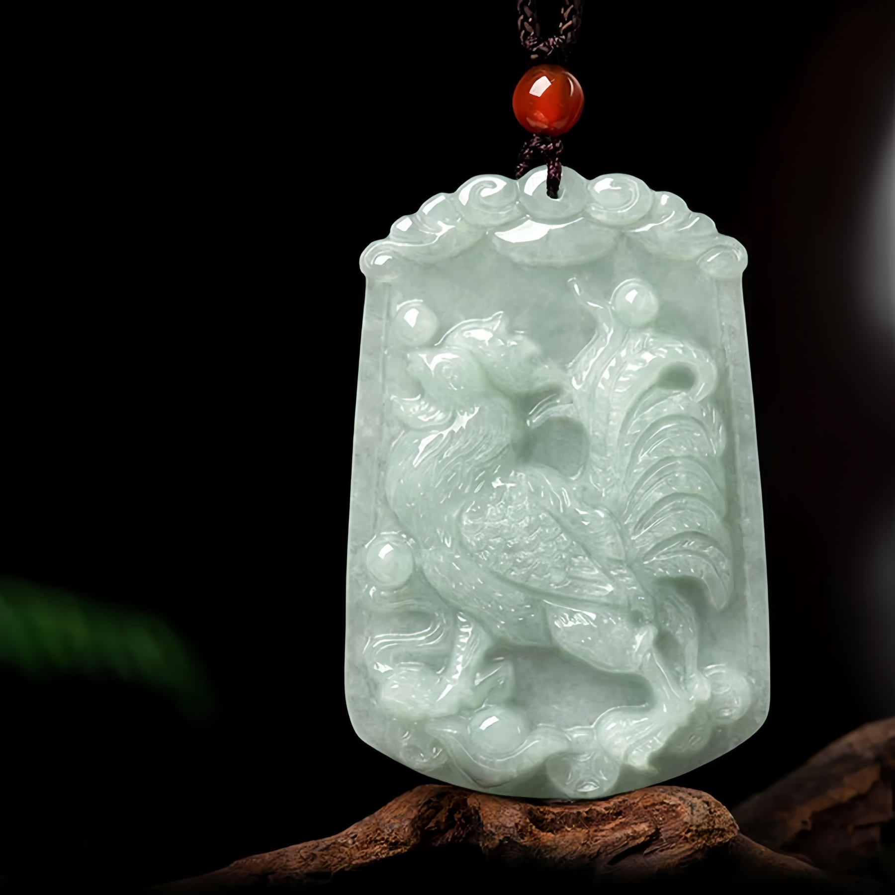 Handmade Natural Jade 12 Chinese Zodiac Abundance Amulet Pendant Necklace- EclatDoré