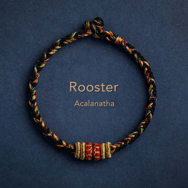 Handmade Chinese Zodiac Natal Buddha Luck Strength Braided String Bracelet -  2025's Top Trend- EclatDoré