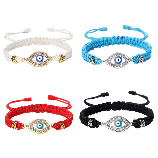 Tibeatan Buddhism Evil Eye Keep Away Evil Spirits String Bracelet- EclatDoré