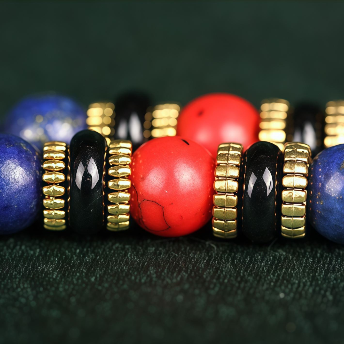 Tibetan Mala Lapis Lazuli Positive Bracelet- EclatDoré