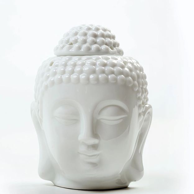 Handcrafted Ceramic Buddha Head Candle Aromatherapy Diffuser- EclatDoré