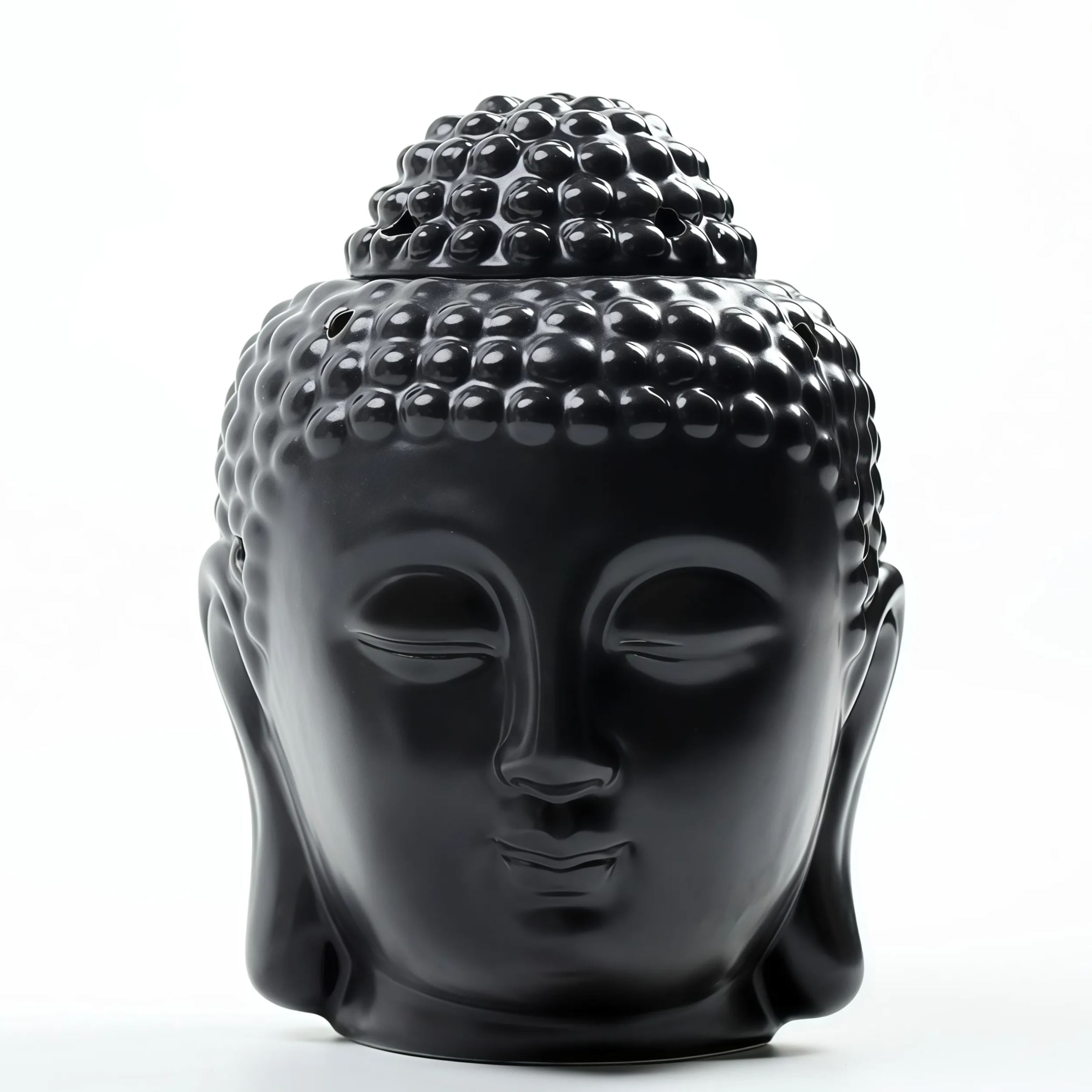 Handcrafted Ceramic Buddha Head Candle Aromatherapy Diffuser- EclatDoré