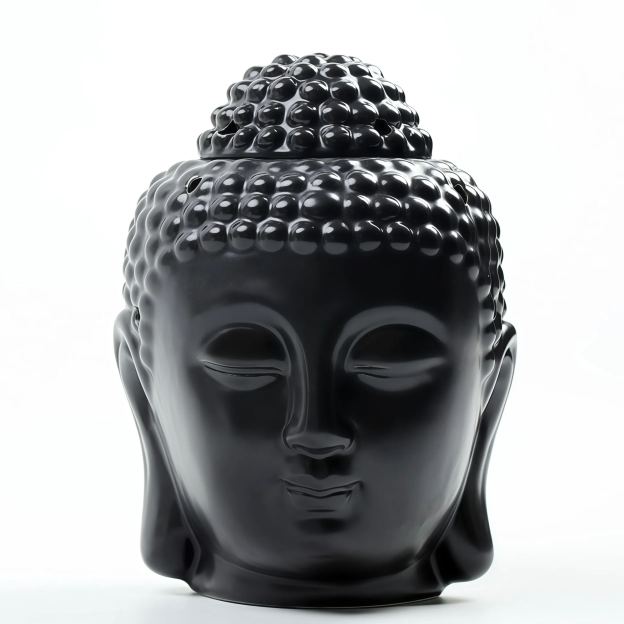 Handcrafted Ceramic Buddha Head Candle Aromatherapy Diffuser- EclatDoré