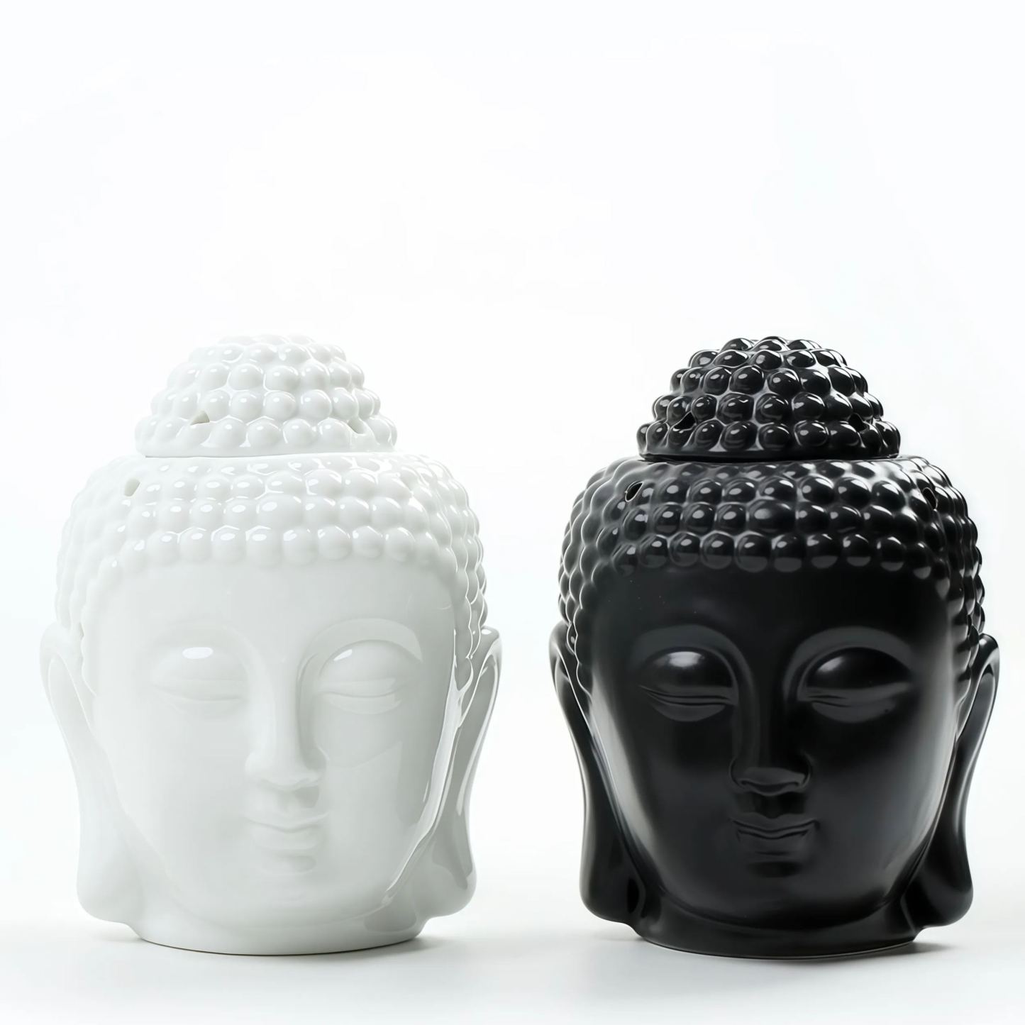 Handcrafted Ceramic Buddha Head Candle Aromatherapy Diffuser- EclatDoré
