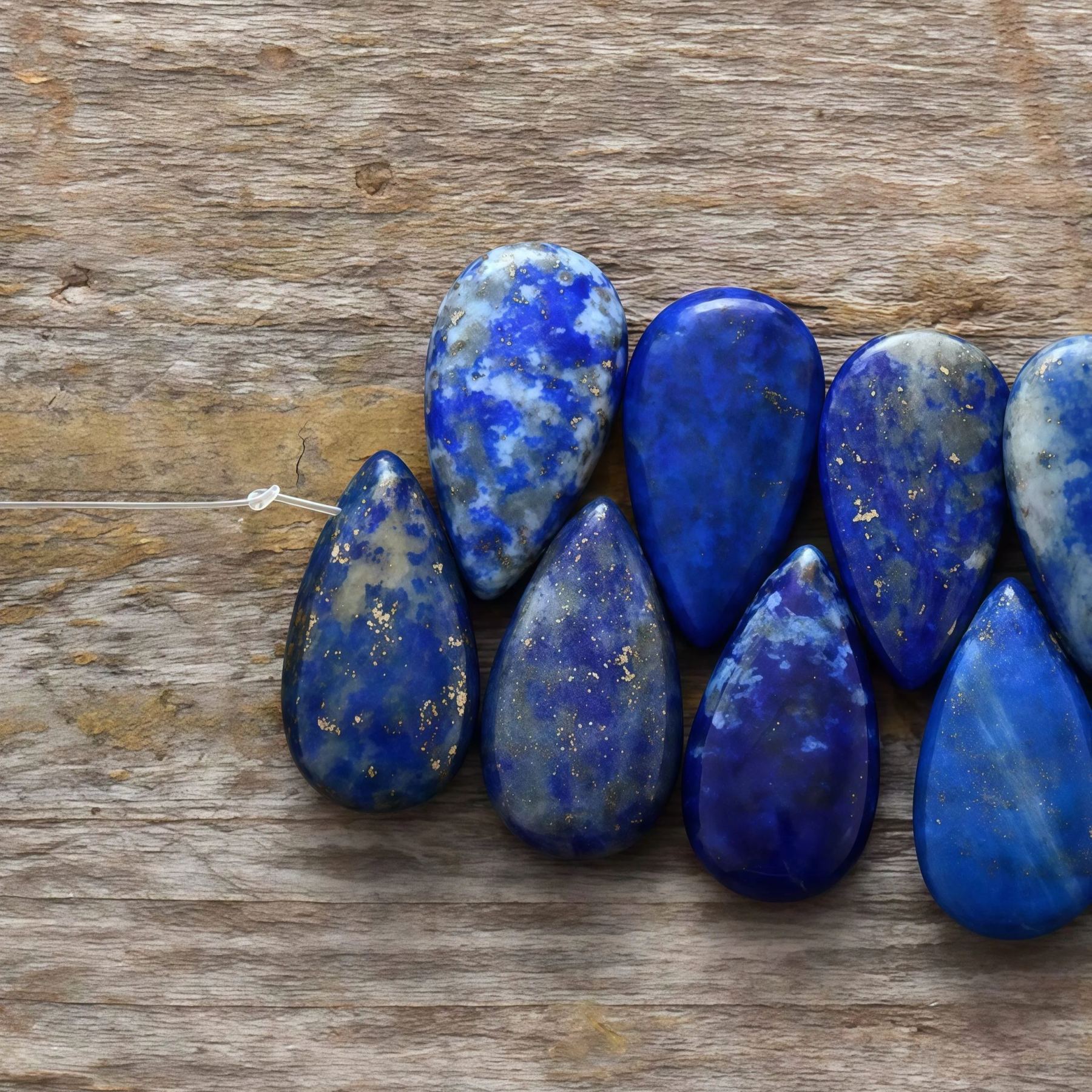 Lapis Lazuli Blue Teardrop Healing Earrings |   Best Gift for Christmas and Valentine's Day- EclatDoré