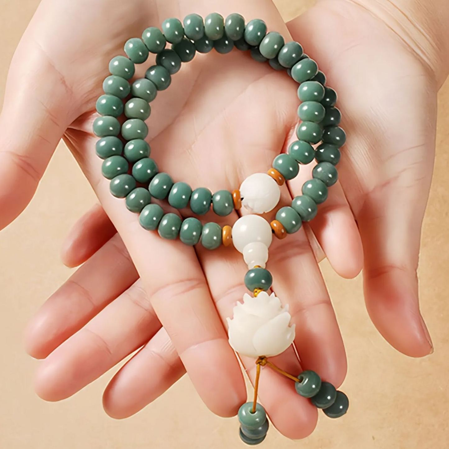 Lotus Cyan Bodhi Seed Success Bracelet