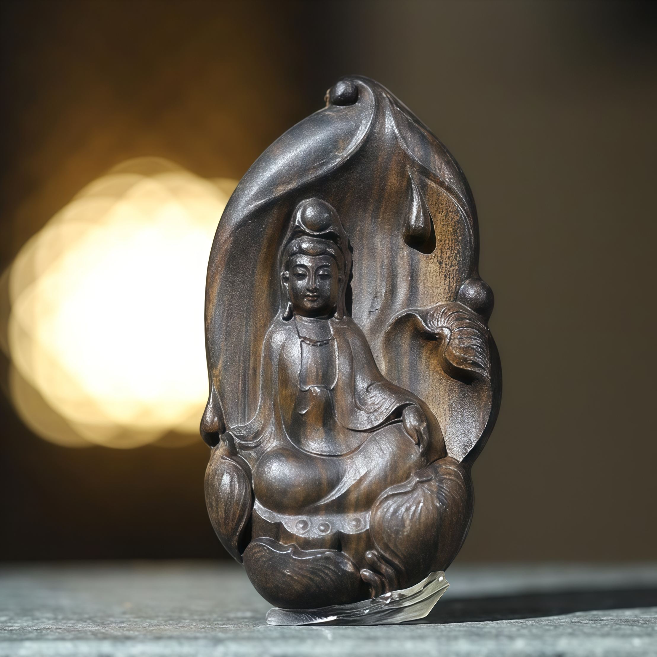 Trending Bodhi Chess Agarwood Pendant
