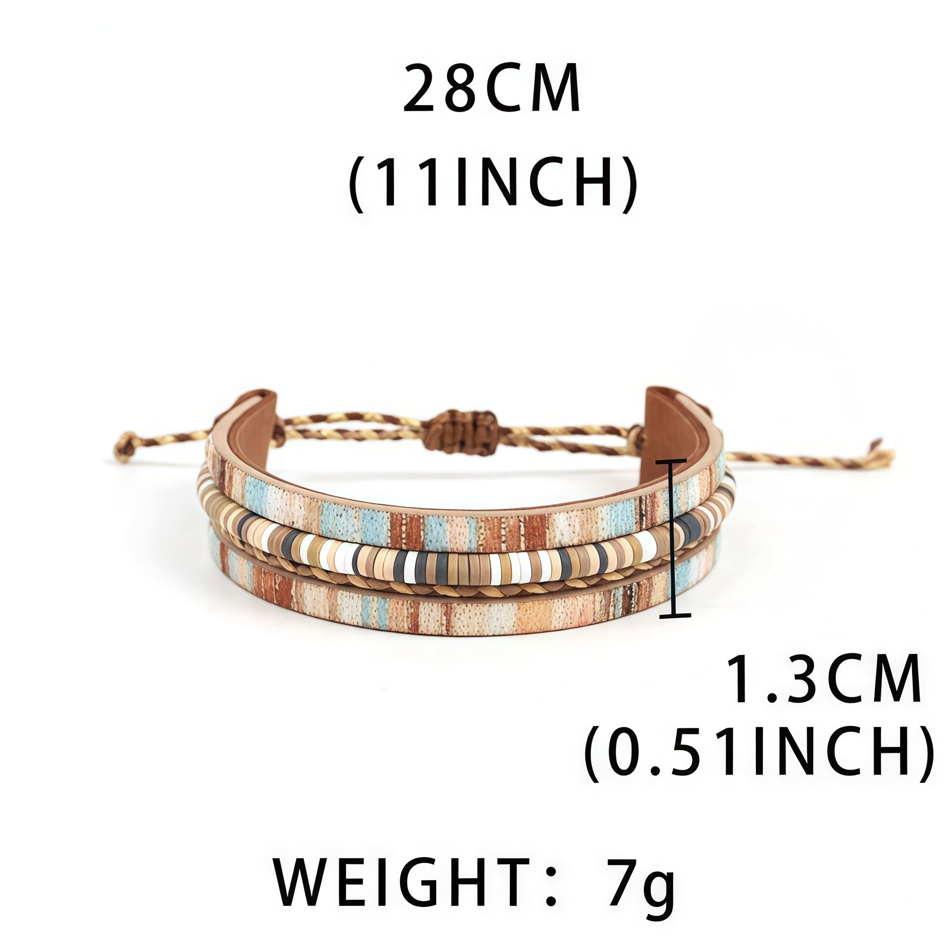"Triple Guardian" Bohemian Braided Leather Bracelet