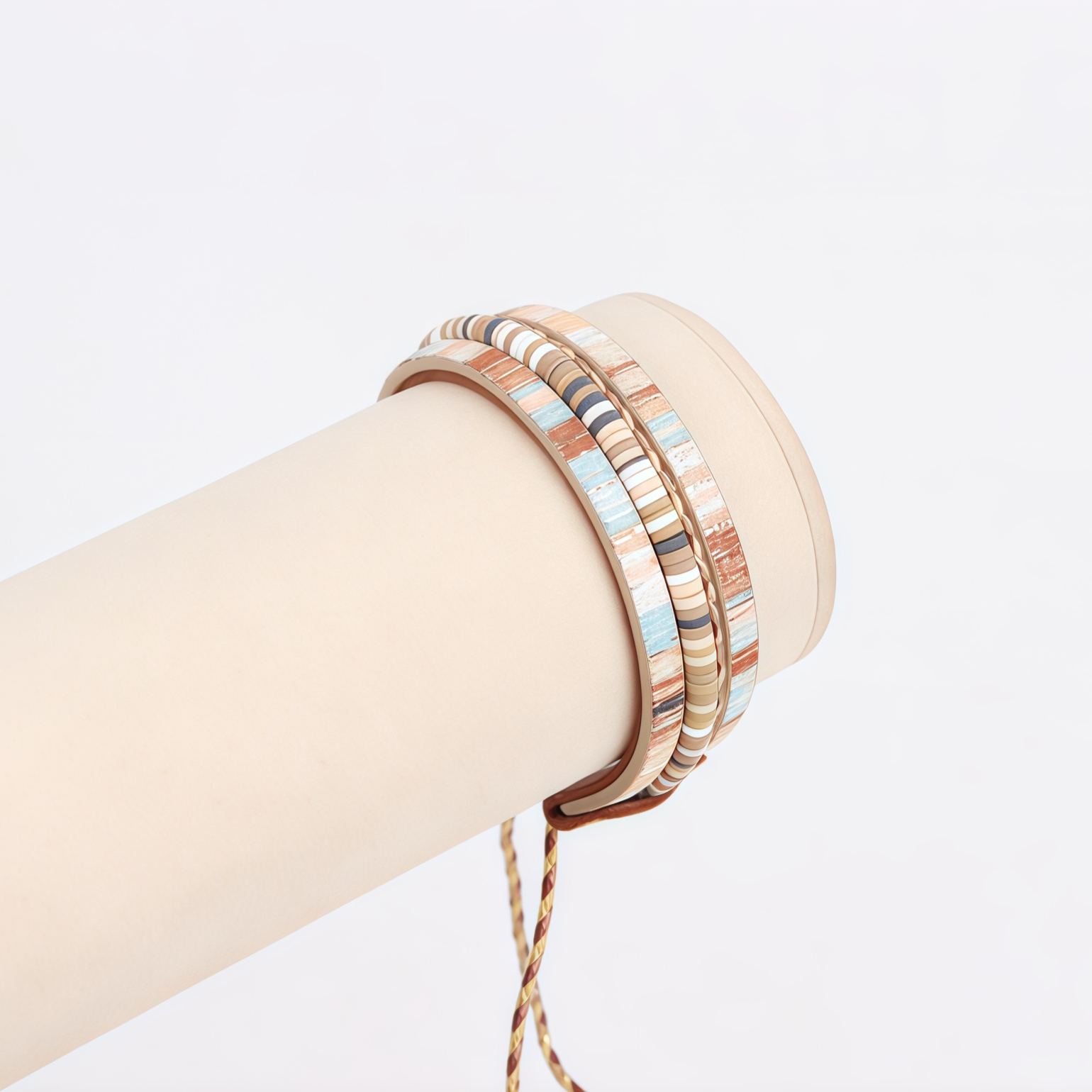 "Triple Guardian" Bohemian Braided Leather Bracelet
