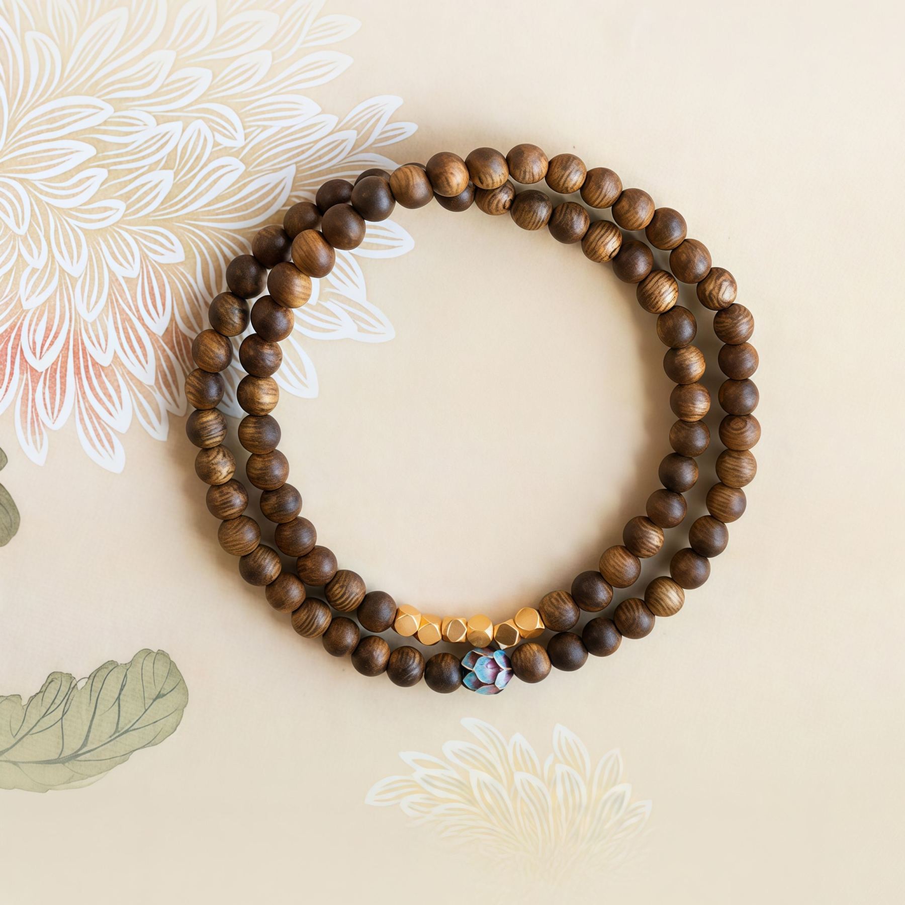 2025 Hot Sale Natural Sandalwood Sinking Bracelet| Soothing and Sleep-Inducing