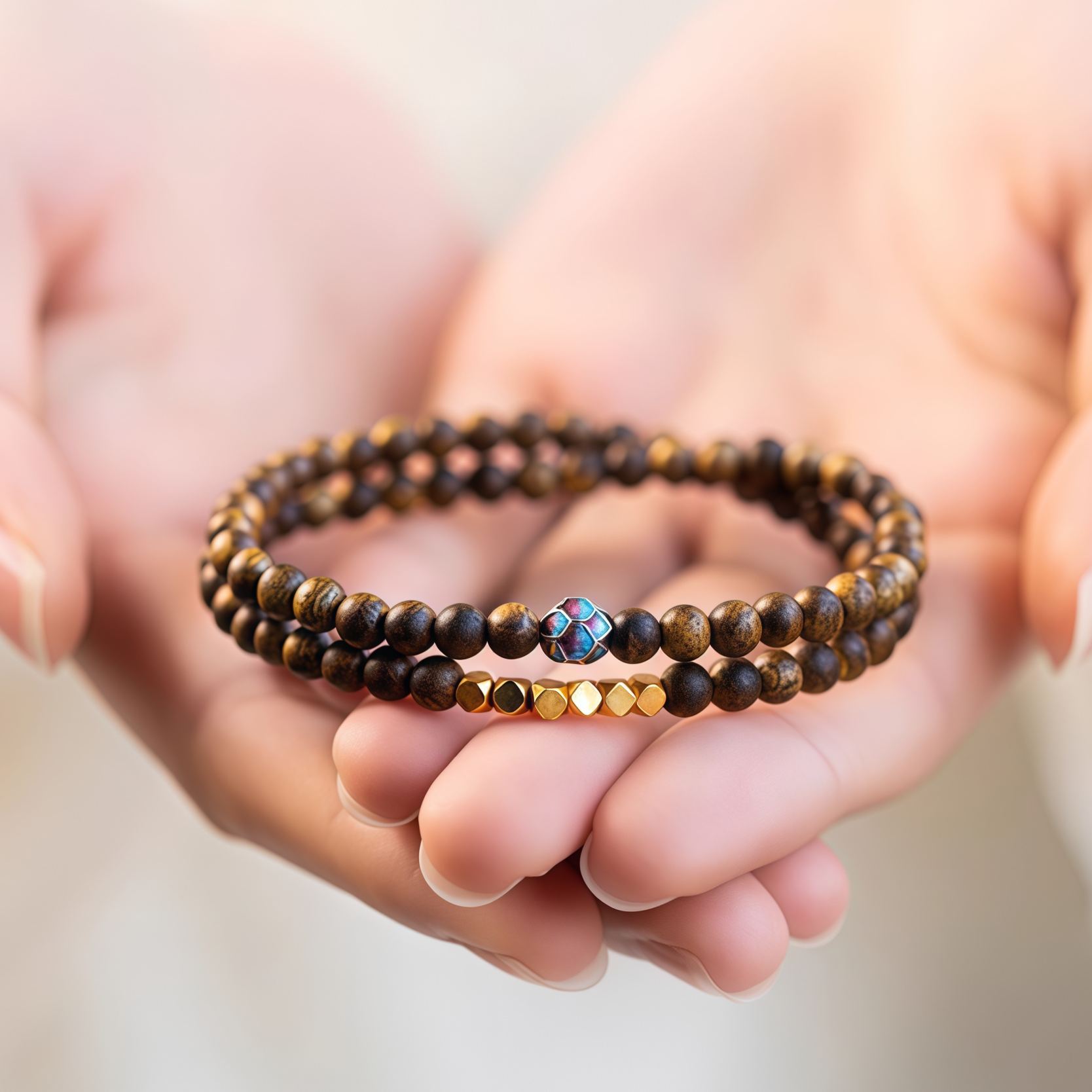 2025 Hot Sale Natural Sandalwood Sinking Bracelet| Soothing and Sleep-Inducing