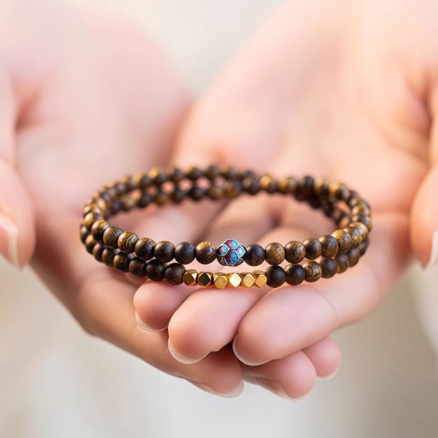 2025 Hot Sale Natural Sandalwood Sinking Bracelet| Soothing and Sleep-Inducing