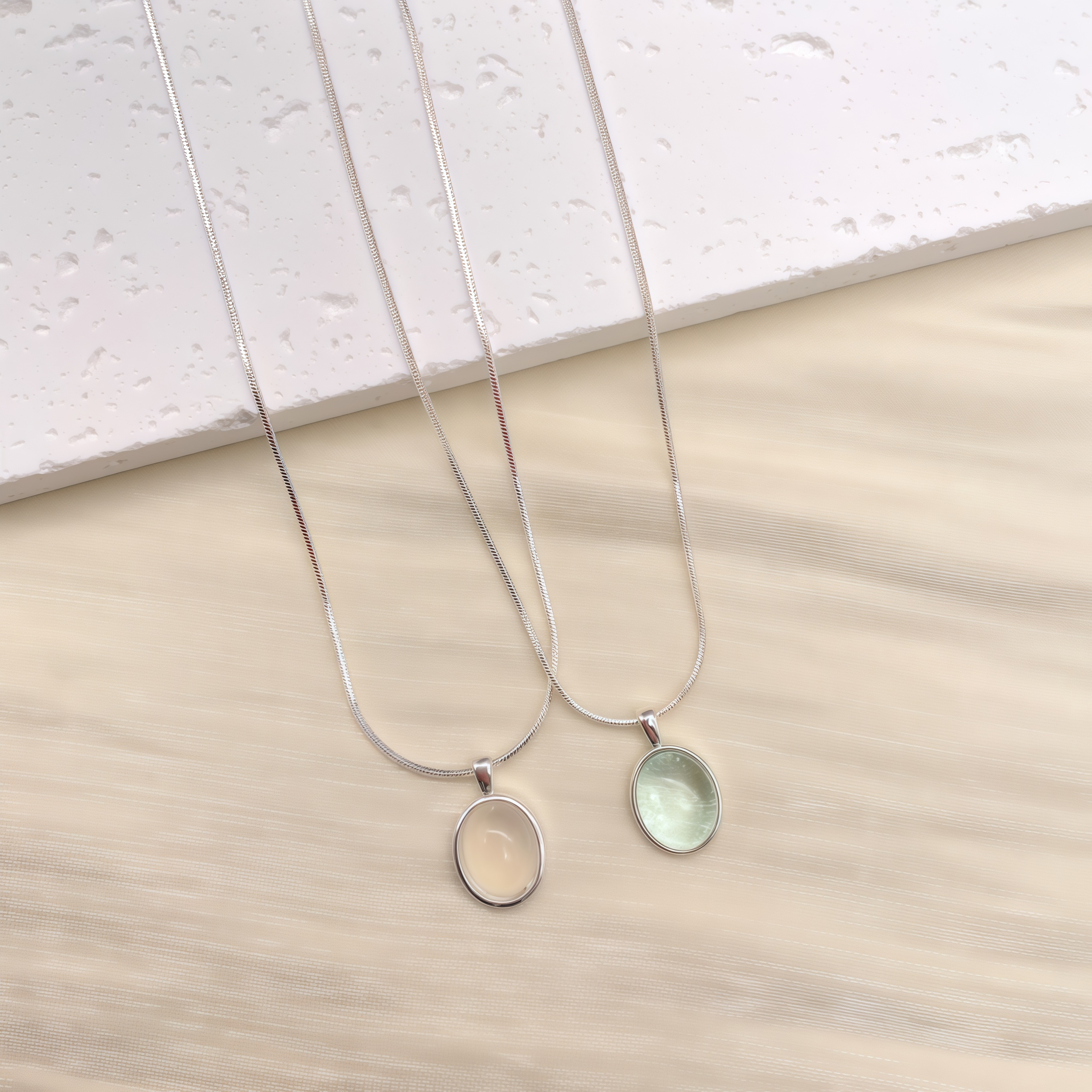 Natural White Jade Pendant Necklace | Healing Gifts for Women in 2025