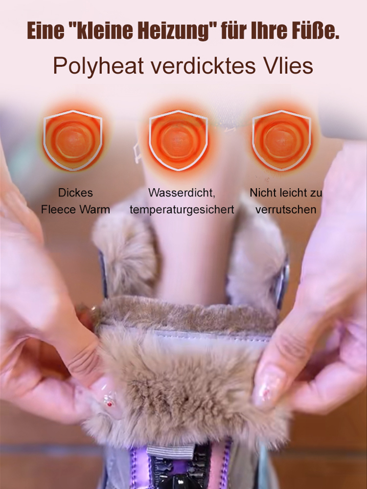 Gepolsterte Stiefel aus verdicktem Leder