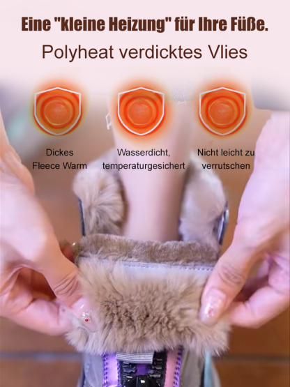 Gepolsterte Stiefel aus verdicktem Leder