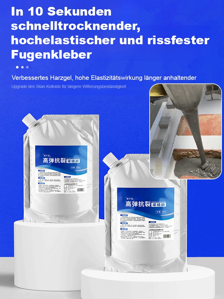 【10 Sekunden schnell trocknend】Dach- und Bodenriss-Reparatur-Kleber. Umweltfreundlich und geruchsneutral
