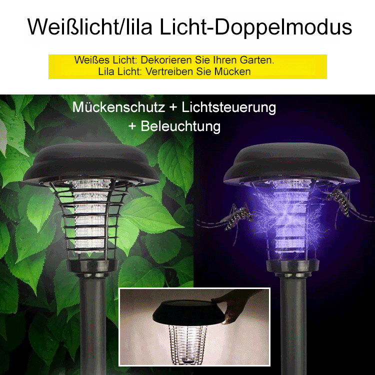 Moskito-Abwehr und Beleuchtung Solar-Gartenleuchte