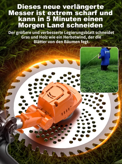  Handgehaltener, energiesparender Akku-Rasentrimmer für große Flächen