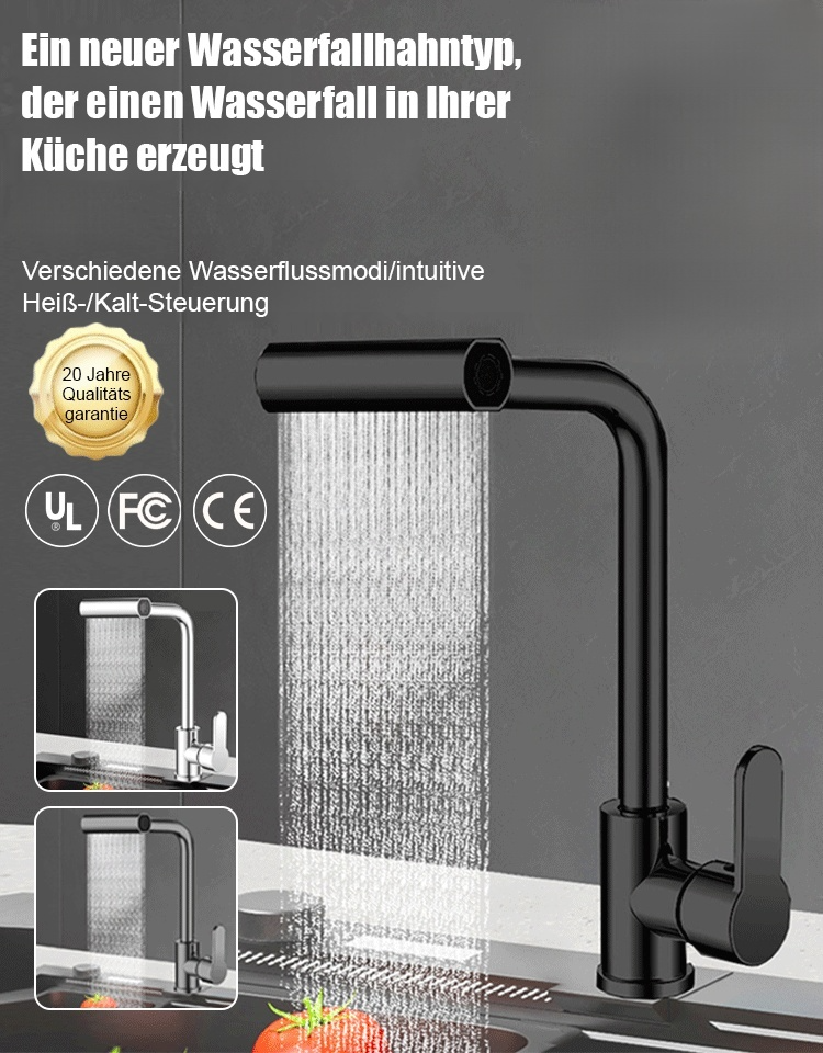 Kalt-warm drehbarer Universal-Ausziehhahn.Es Kann Rotieren Und Wasser Filtern Und Rostet Hundert Jahre Lang Nicht
