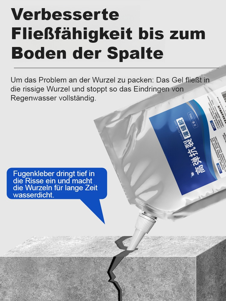 【10 Sekunden schnell trocknend】Dach- und Bodenriss-Reparatur-Kleber. Umweltfreundlich und geruchsneutral