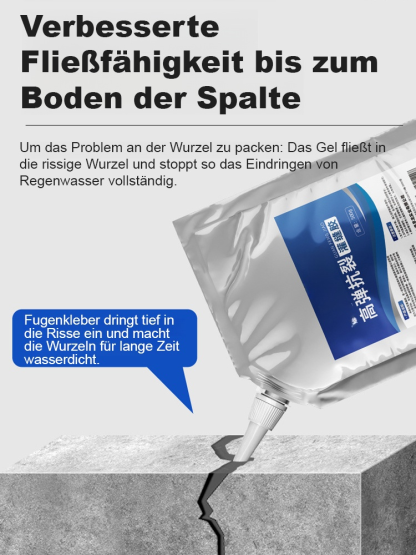 【10 Sekunden schnell trocknend】Dach- und Bodenriss-Reparatur-Kleber. Umweltfreundlich und geruchsneutral