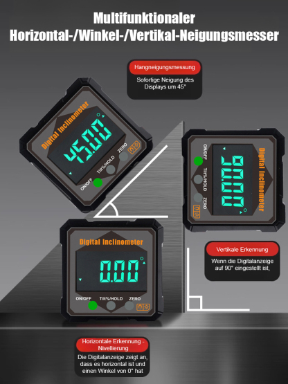 Stark magnetisches digitales Neigungsmessgerät Winkelmessgerät