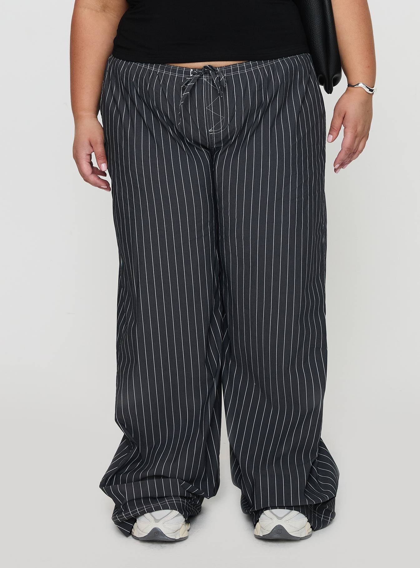 Terrance Baggy Pant Grey Stripe