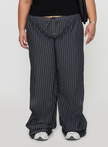 Terrance Baggy Pant Grey Stripe