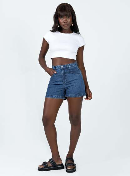 Classic Crop Tee White