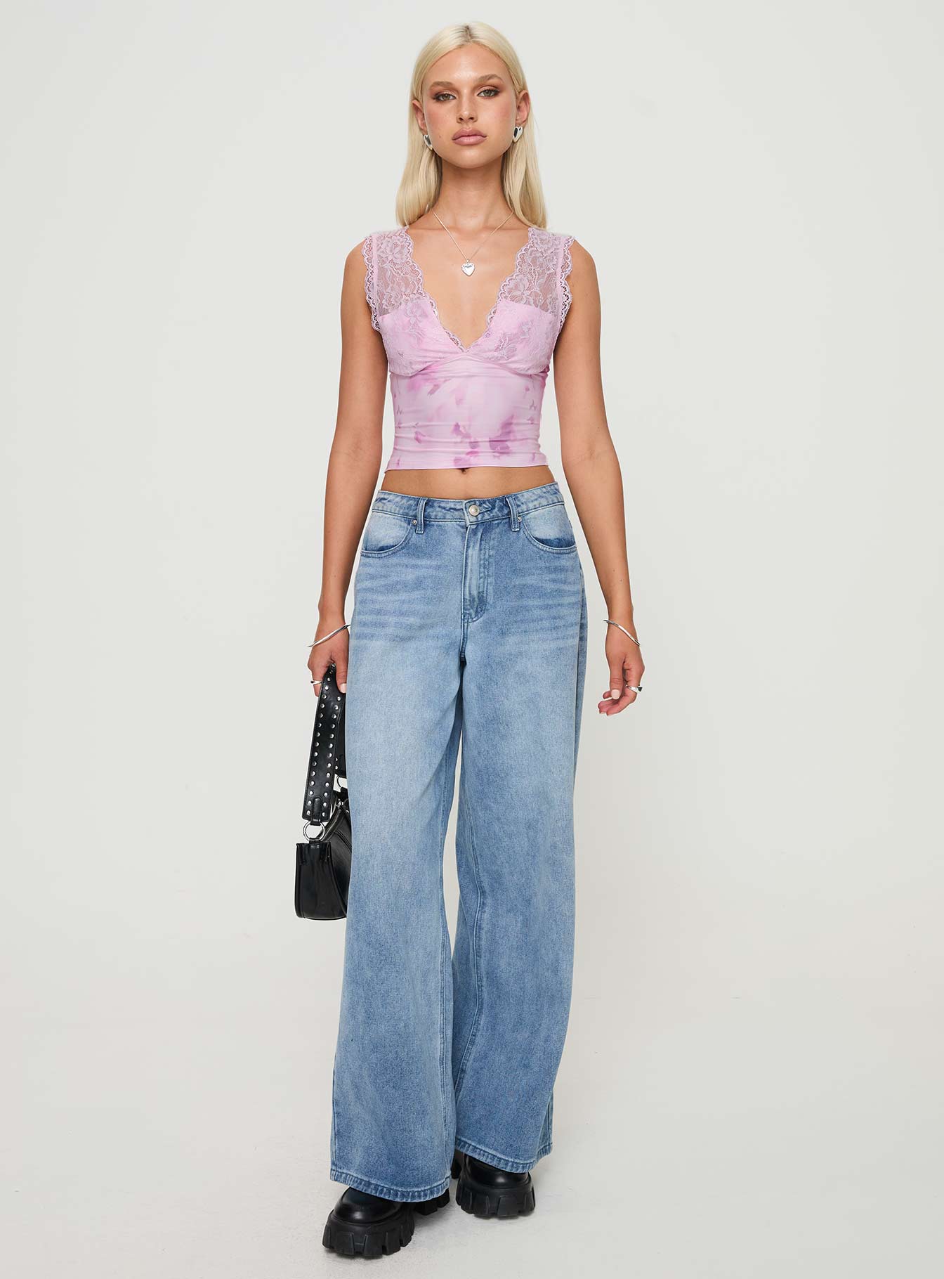 Typha Top Pink Floral