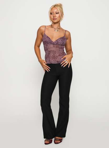 Thank The Angels Backless Top Purple