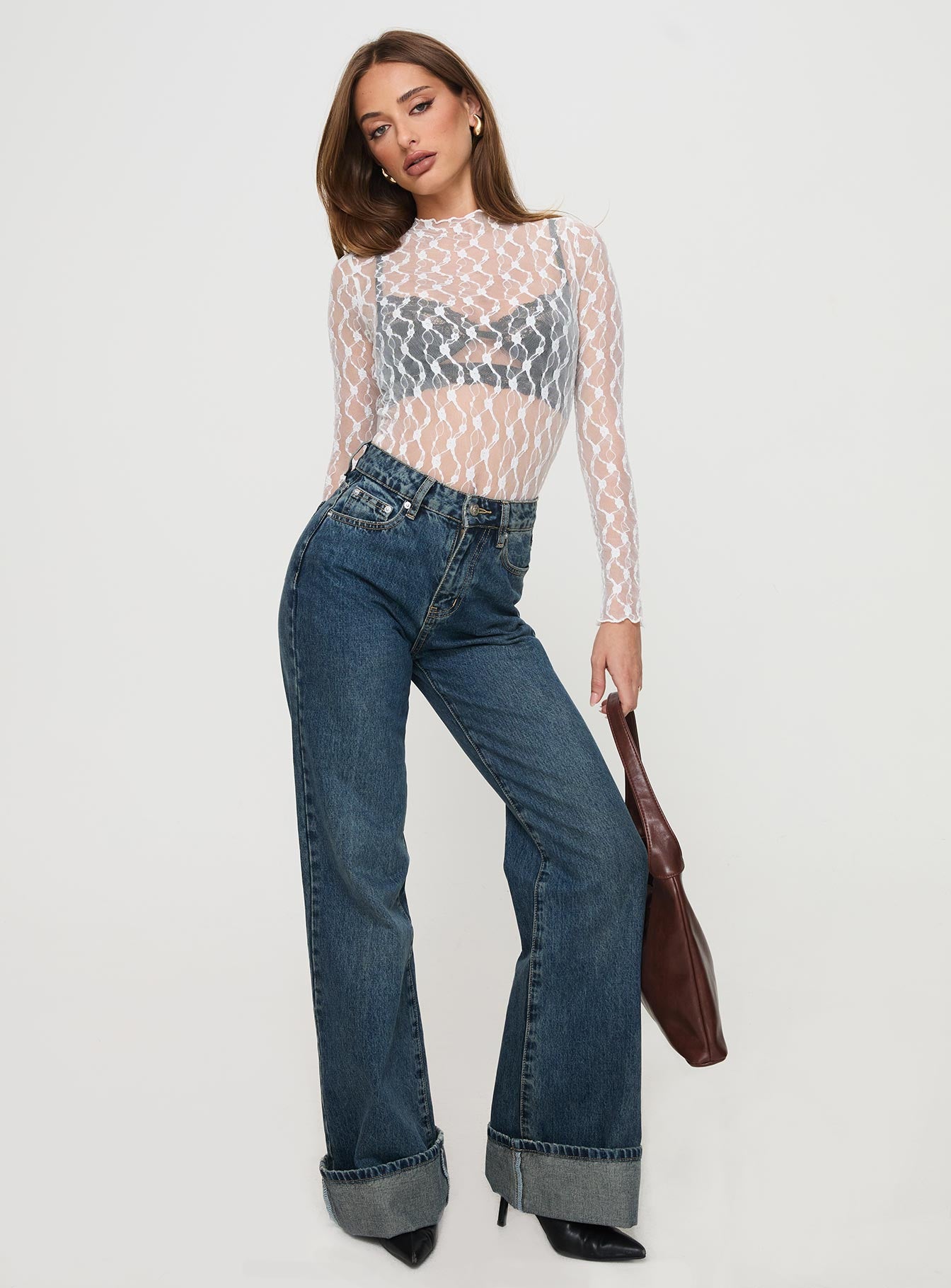 Liedman Long Sleeve Bodysuit White