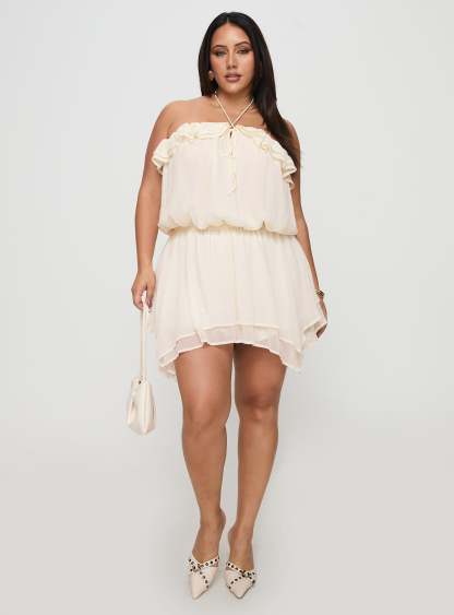 Soul Survivor Playsuit Cream Curve