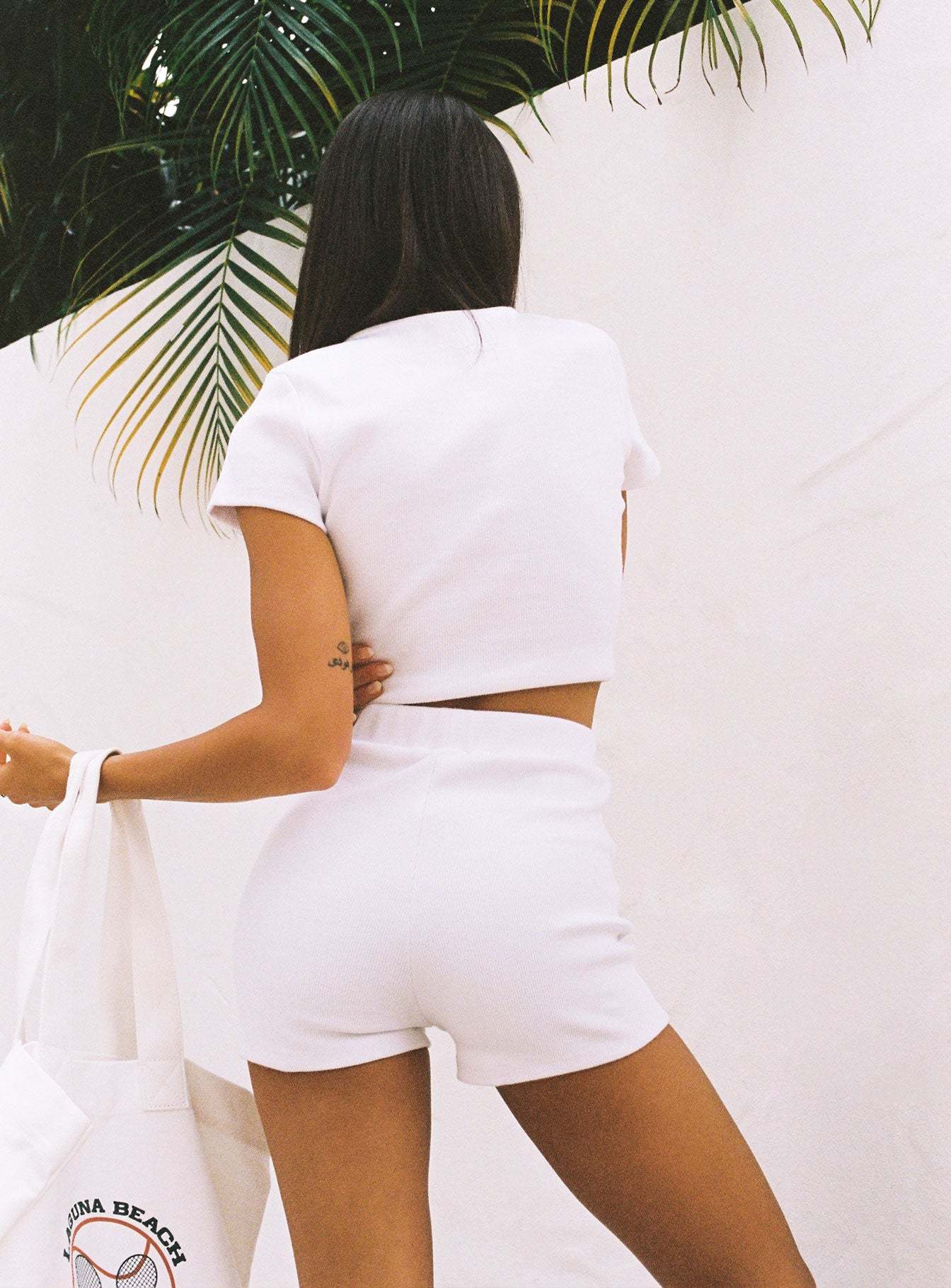 Classic Crop Tee White