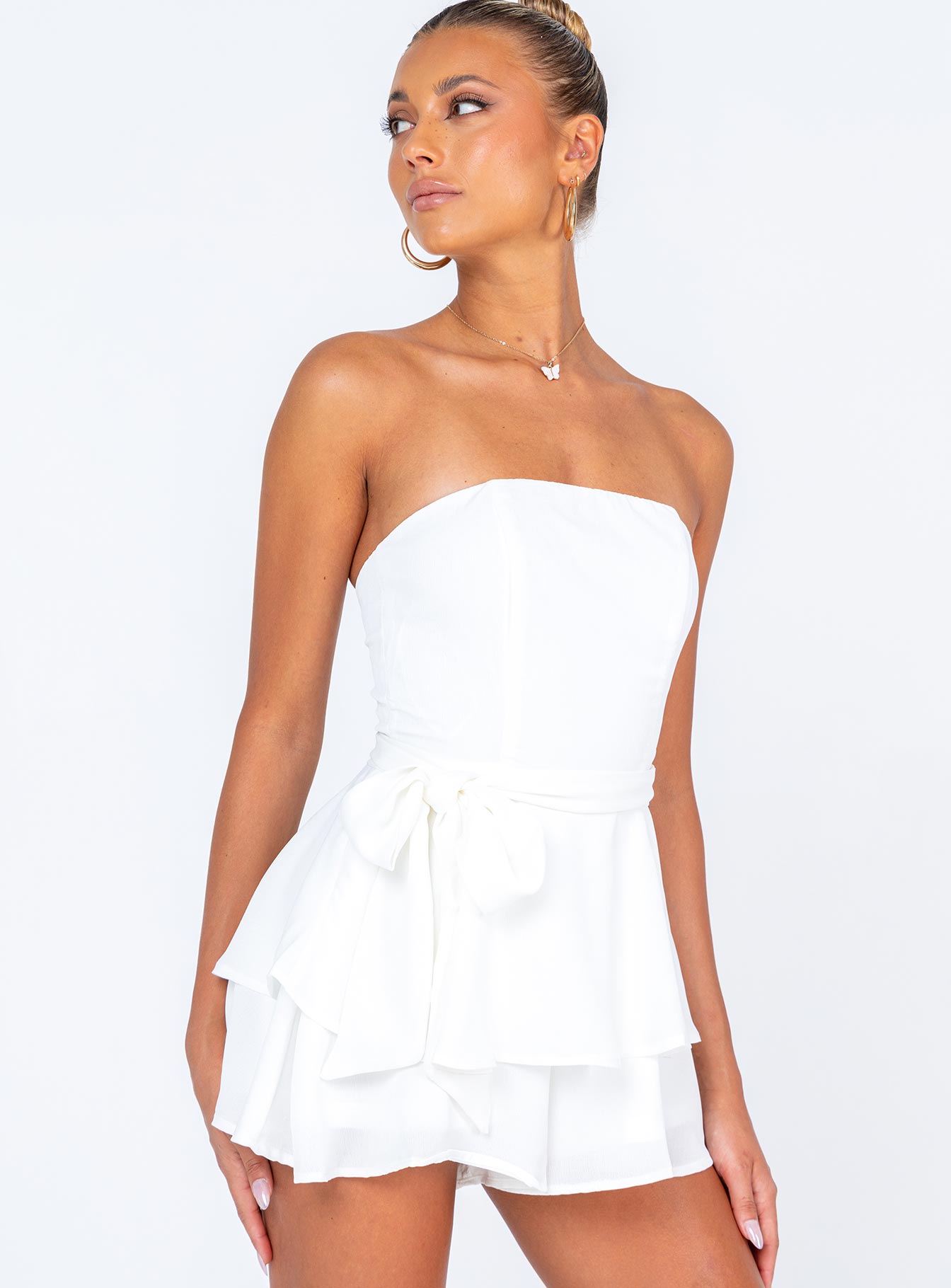 The Rolla Romper White