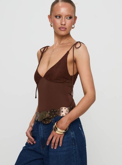 Prichard Bodysuit Brown